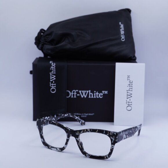 Off-White OERJ078 STYLE 78 1200 Square Eyeglasses 52mm – Black Havana - Picture 4 of 10